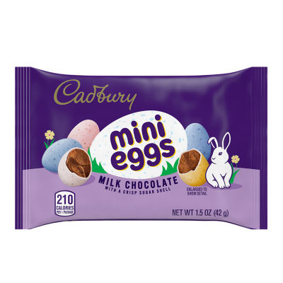 CADBURY MINI EGGS Milk Chocolate Candy, 1.5 oz bag, 36 count box